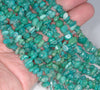 7-8MM Russian Amazonite Gemstone Pebble Nugget Chip Loose Beads 16 inch (80001799 H-A18)