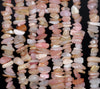 7-8MM Pink Opal Gemstone Pebble Nugget Chip Loose Beads 16 inch (80001801 H-A18)