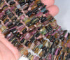 9-10MM Tourmaline Gemstone Rondelle Slice Chip Loose Beads 7.5 inch (80001805 H-A22)