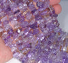 9-10MM Ametrine Gemstone Rondelle Slice Chip Loose Beads 7.5 inch (80001806 H-A22)