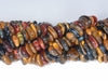 10-12MM Mix Tiger Eye Gemstone Rondelle Slice Loose Beads 7.5 inch Half Strand (80001809 H-A22)