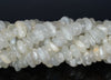 10-12MM White Moonstone Gemstone Rondelle Slice Loose Beads 7.5 inch Half Strand (80001810 H-A22)