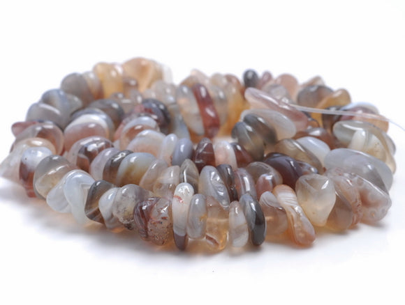 10-12MM Bostwana Agate Gemstone Stick Slice Loose Beads 15.5 inch Full Strand (80001811-A19)