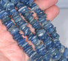 11-12MM Kyanite Gemstone Stick Slice Loose Beads 7.5 inch Half Strand (80001812 H-A19)