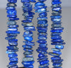 10-12MM Lapis Lazuli Gemstone Stick Slice Loose Beads 7.5 inch Half Strand (80001817 H-A19)