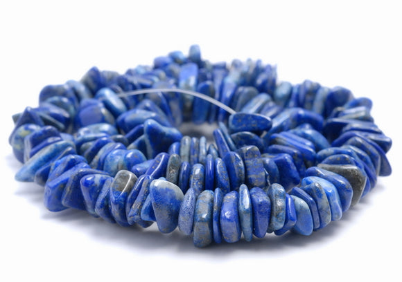 10-12MM Lapis Lazuli Gemstone Stick Slice Loose Beads 7.5 inch Half Strand (80001817 H-A19)