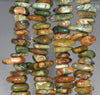 12-14MM Rhyolite Gemstone Rondelle Slice Chip Loose Beads 7.5 inch (80001819 H-A21)