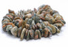 12-14MM Rhyolite Gemstone Rondelle Slice Chip Loose Beads 7.5 inch (80001819 H-A21)