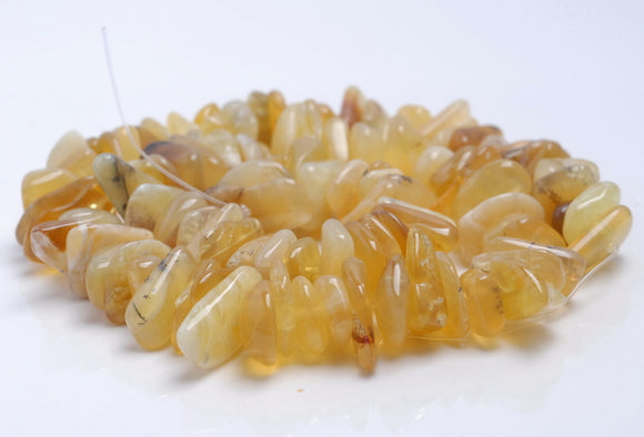 11-13MM Yellow Opal Gemstone Rondelle Slice Chip Loose Beads 15.5 inch (80001824-A21)