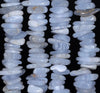 11-13MM Chalcedony Blue Lace Agate Gemstone Pebble Chip Slice Loose Beads 7.5 inch (80001827 H-A27)