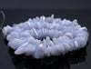 11-13MM Chalcedony Blue Lace Agate Gemstone Pebble Chip Slice Loose Beads 7.5 inch (80001827 H-A27)