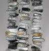 11-12MM Chrysoberyl Gemstone Pebble Chip Slice Loose Beads 7.5 inch (80001828 H-A27)