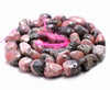 7-8MM Rhodochrosite Gemstone Pebble Nugget Granule Loose Beads 7.5 inch Half Strand (80001830 H-A27)