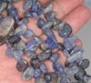 11-13MM Tanzanite Gemstone Pebble Nugget Chip Loose Beads 7.5 inch (80001833 H-A27)