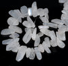 17-30MM Rainbow Moonstone Gemstone Stick Slice Loose Beads 7.5 inch Half Strand (80001836 H-A20)