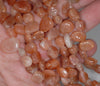 9-11MM Sunstone Gemstone Pebble Nugget Granule Loose Beads 15 inch Full Strand (80001840-A20)