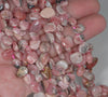 9-10MM Rhodochrosite Gemstone Pebble Nugget Granule Loose Beads 7.5 inch Half Strand (80001842 H-A20)