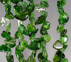 9-10MM Diopside Gemstone Pebble Nugget Chip Loose Beads 7.5 inch (80001843 H-A25)