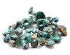 9-11MM African Turquoise Gemstone Pebble Nugget Chip Loose Beads 15.5 inch (80001845-A25)