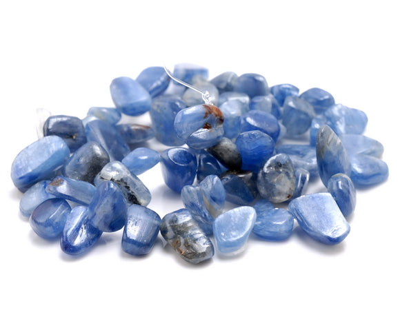 9-11MM Kyanite Gemstone Pebble Nugget Chip Loose Beads 7.5 inch (80001847 H-A25)