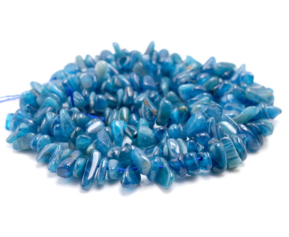 5-6MM Apatite Gemstone Pebble Nugget Chip Loose Beads 15.5 inch (80001849-A25)