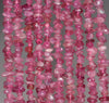 5-6MM Rubellite Gemstone Pebble Nugget Chip Loose Beads 7.5 inch (80001852 H-A25)