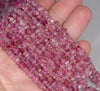 5-6MM Rubellite Gemstone Pebble Nugget Chip Loose Beads 7.5 inch (80001852 H-A25)