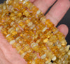 8-9MM Yellow Opal Gemstone Pebble Nugget Chip Loose Beads 7.5 inch (80001855 H-A26)