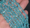 5-6MM Aqua Apatite Gemstone Pebble Nugget Chip Loose Beads 7.5 inch (80001859 H-A26)