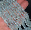 5-6MM Aquamarine Gemstone Pebble Nugget Chip Loose Beads 16 inch (80001860-A26)