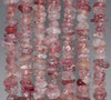 8-9MM Strawberry Lepidocrocite Quartz Gemstone Pebble Nugget Chip Loose Beads 7.5 inch (80001869 H-A14)