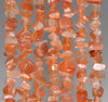 7-8MM Sunstone Gemstone Pebble Nugget Chip Loose Beads 7.5 inch (80001870 H-A14)