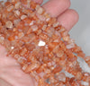 7-8MM Sunstone Gemstone Pebble Nugget Chip Loose Beads 7.5 inch (80001870 H-A14)