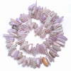 13-16MM Kunzite Gemstone Stick Pebble Chip Loose Beads 7.5 inch (80001879 H-A23)