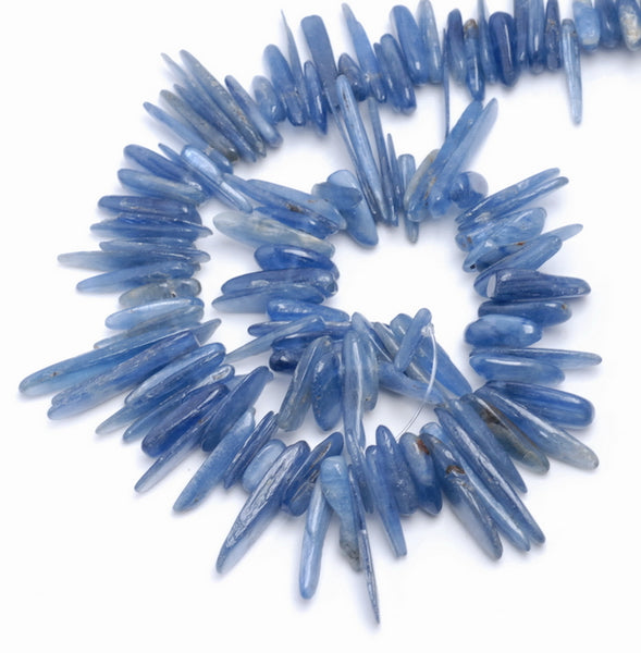 13-18MM Kyanite Gemstone Stick Pebble Chip Loose Beads 7.5 inch (80001880 H-A23)