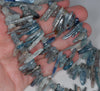 15-21MM Kyanite Gemstone Stick Pebble Chip Loose Beads 7.5 inch (80001884 H-A23)