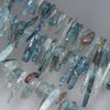 15-21MM Kyanite Gemstone Stick Pebble Chip Loose Beads 15.5 inch (80001884-A23)