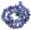 11-14MM Tanzanite Gemstone Stick Pebble Chip Loose Beads 7.5 inch (80001885 H-A23)