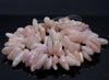 14-18MM Morganite Gemstone Stick Pebble Chip Loose Beads 7.5 inch (80001889 H-A24)