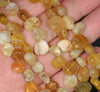 10-12MM Yellow Opal Gemstone Pebble Nugget Granule Loose Beads 15.5 inch Full Strand (80001894-A24)