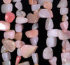 9-11MM Pink Opal Gemstone Pebble Nugget Chip Loose Beads 7.5 inch (80001899 H-A29)