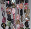 9-11MM Tourmaline Gemstone Pebble Nugget Chip Loose Beads 7.5 inch (80001901 H-A29)