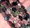 9-11MM Tourmaline Gemstone Pebble Nugget Chip Loose Beads 7.5 inch (80001901 H-A29)