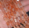 6-7MM Sunstone Gemstone Pebble Nugget Chip Loose Beads 7.5 inch (80001905 H-A29)