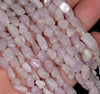 6-7MM Kunzite Gemstone Pebble Nugget Granule Loose Beads 7.5 inch Half Strand (80001906 H-A28)