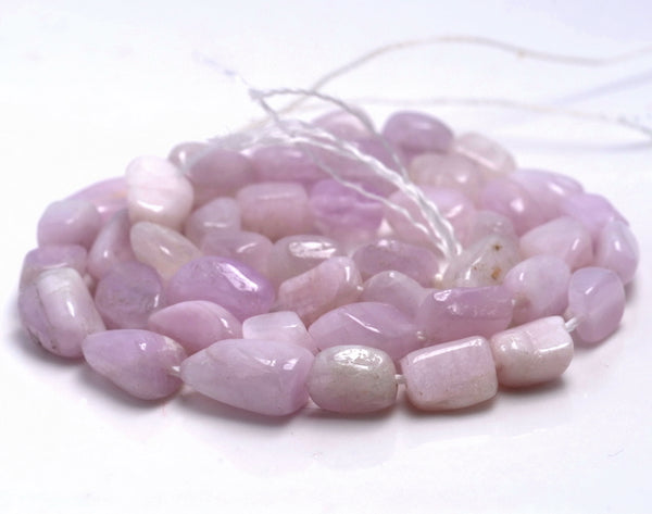 6-7MM Kunzite Gemstone Pebble Nugget Granule Loose Beads 16 inch Full Strand (80001906-A28)