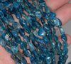 6-7MM Apatite Gemstone Pebble Nugget Granule Loose Beads 7.5 inch Half Strand (80001909 H-A28)