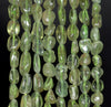 6-7MM Peridot Gemstone Pebble Nugget Granule Loose Beads 7.5 inch Half Strand (80001910 H-A28)