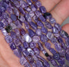 6-7MM Charoite Gemstone Pebble Nugget Granule Loose Beads 7.5 inch Half Strand (80001911 H-A28)