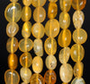 8-9MM Yellow Opal Gemstone Pebble Nugget Granule Loose Beads 7.5 inch Half Strand (80001912 H-A28)